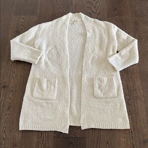 SKIMS Cozy Plush Knit Robe – Bone | Size Small/med